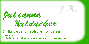 julianna maldacker business card